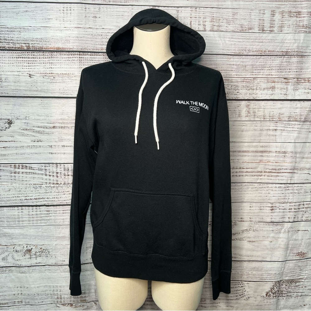 Walk‎ the Moon What If Nothing Hoodie Black Graphic Print Small